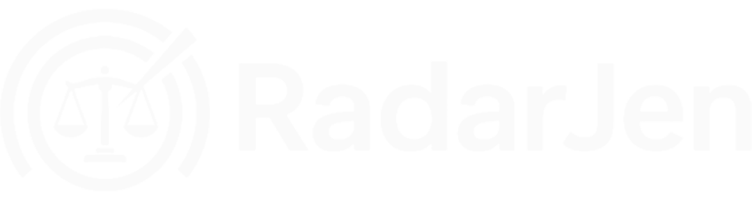 radar jen logomarca white radar jen logomarca white